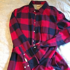 Plaid Banana Republic Button Down Shirt